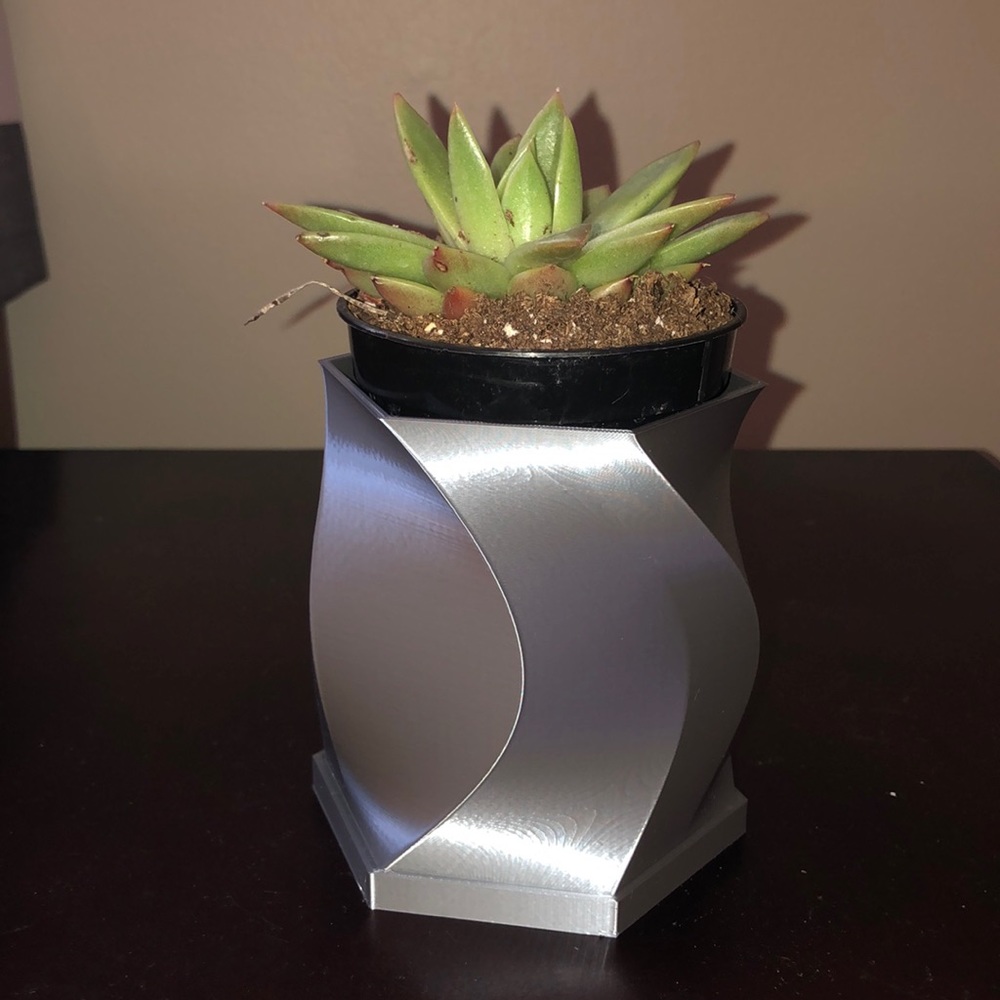Homemade flower pot
